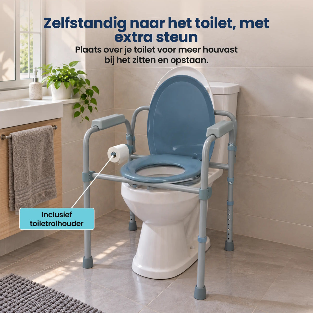 Toiletstoel opvouwbaar 3-in-1