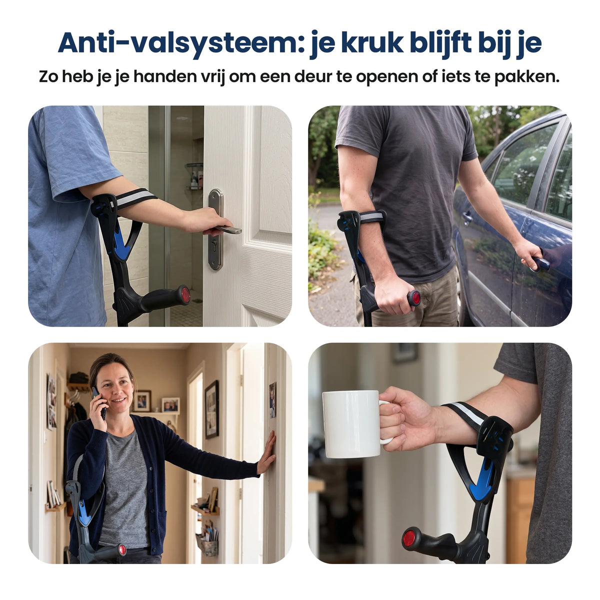 Opvouwbare loopkrukken