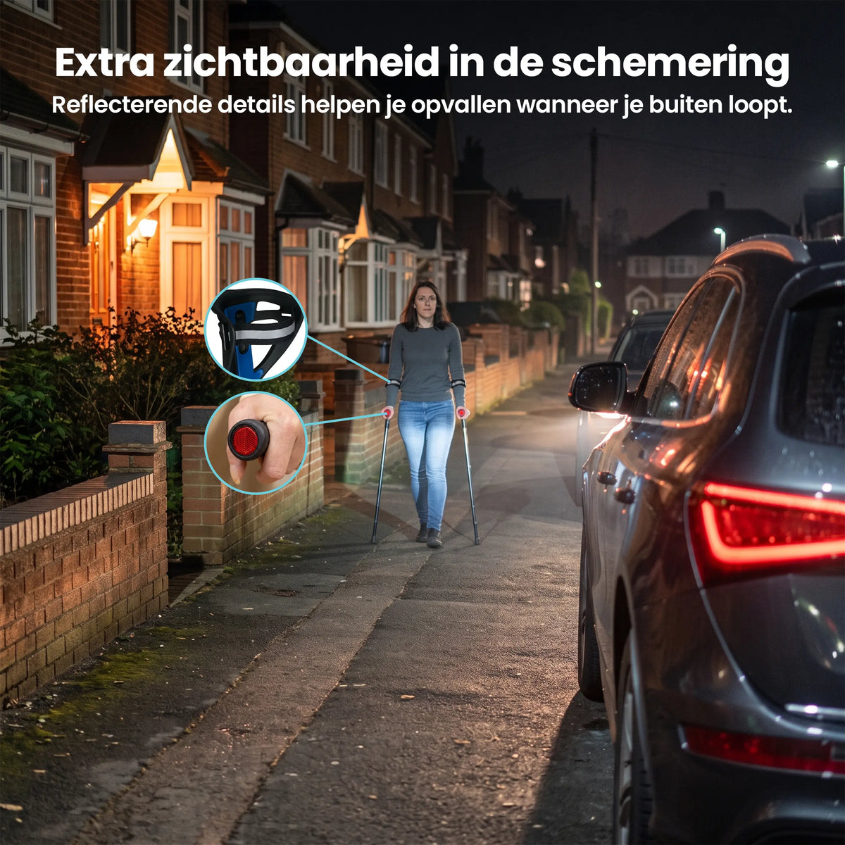 Opvouwbare loopkrukken