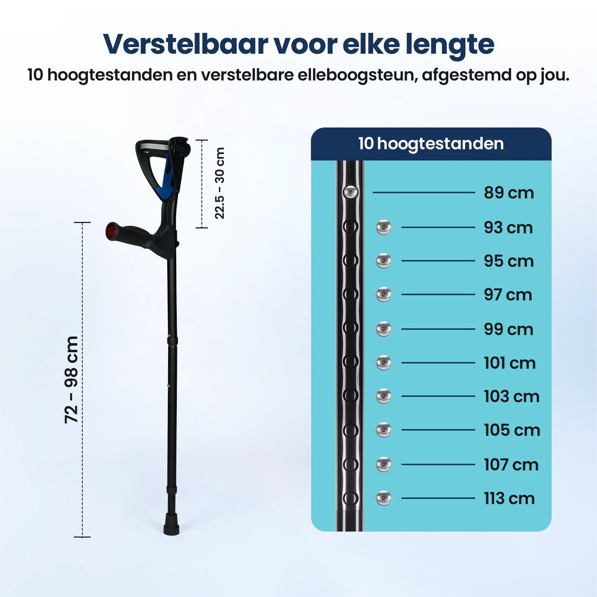 Opvouwbare loopkrukken