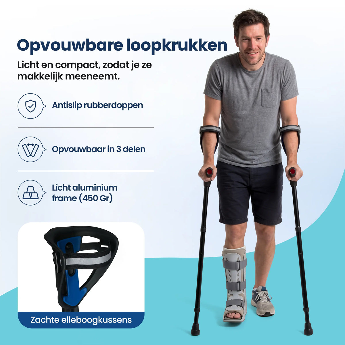 Opvouwbare loopkrukken
