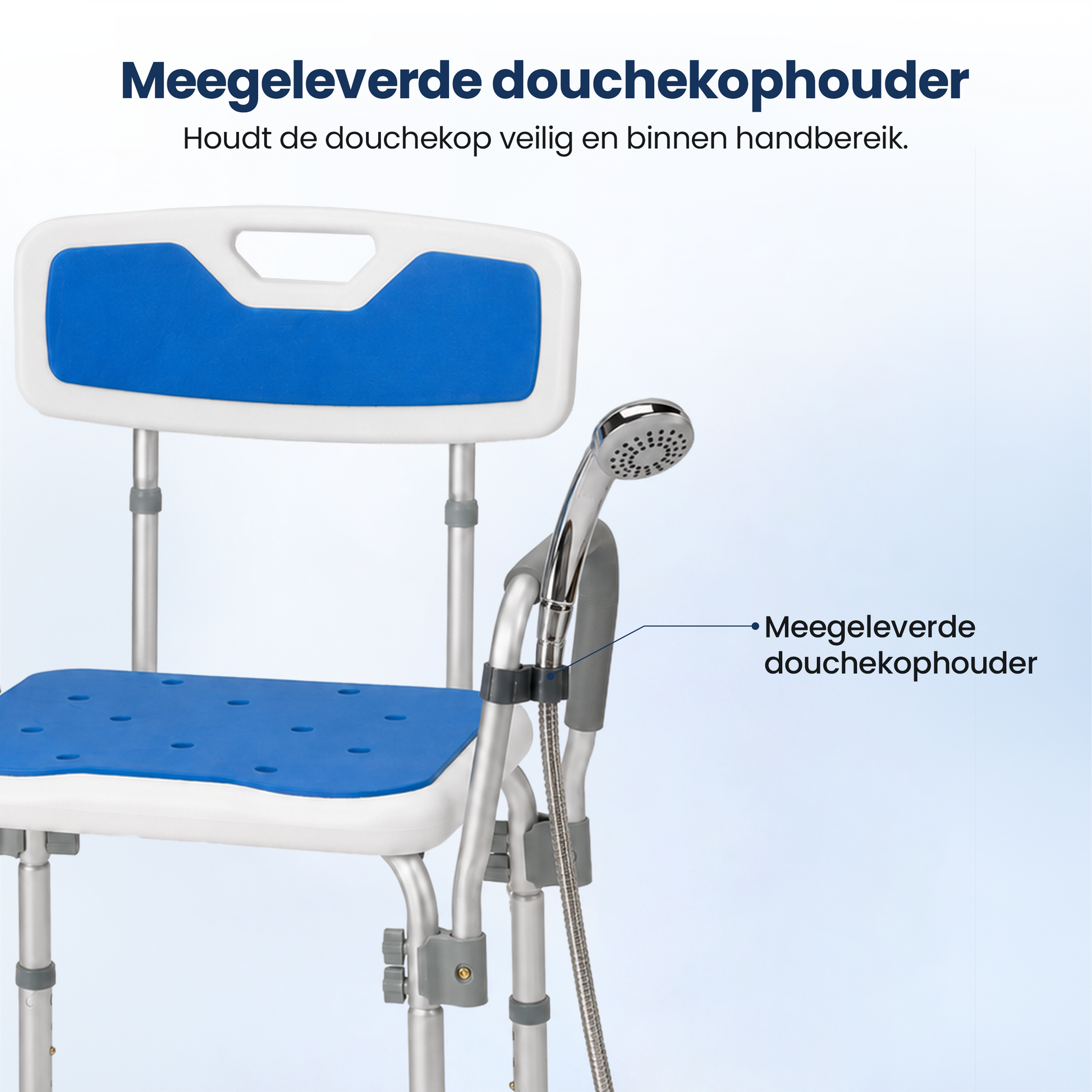 Douchestoel met afneembare leuningen Truesafe