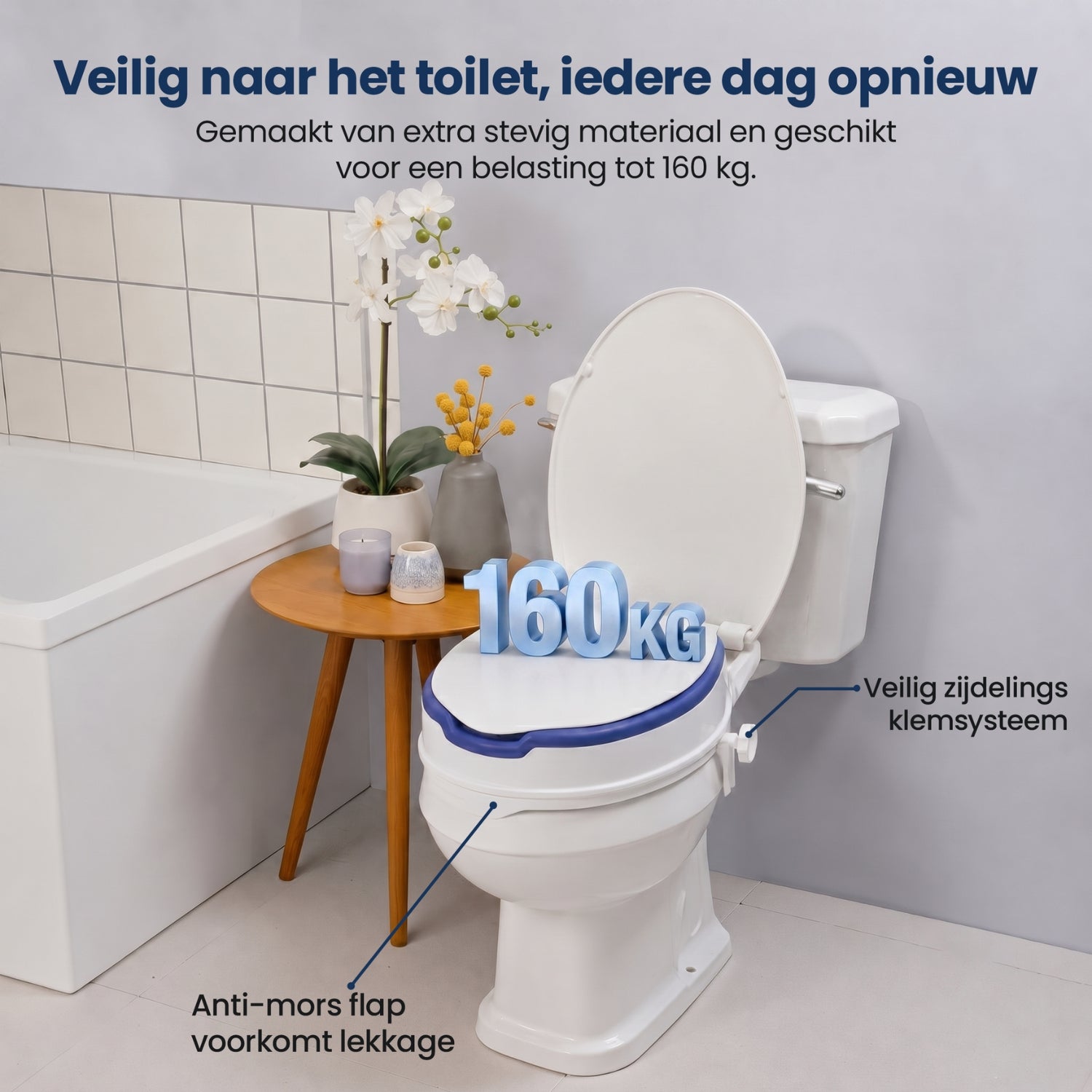 Toiletverhoger 10cm (Universeel) Truesafe