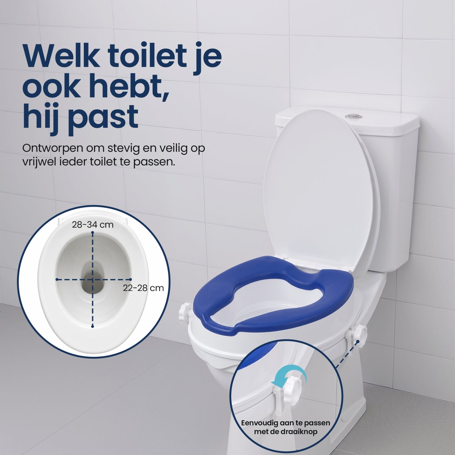 Toiletverhoger 10cm (Universeel) Truesafe