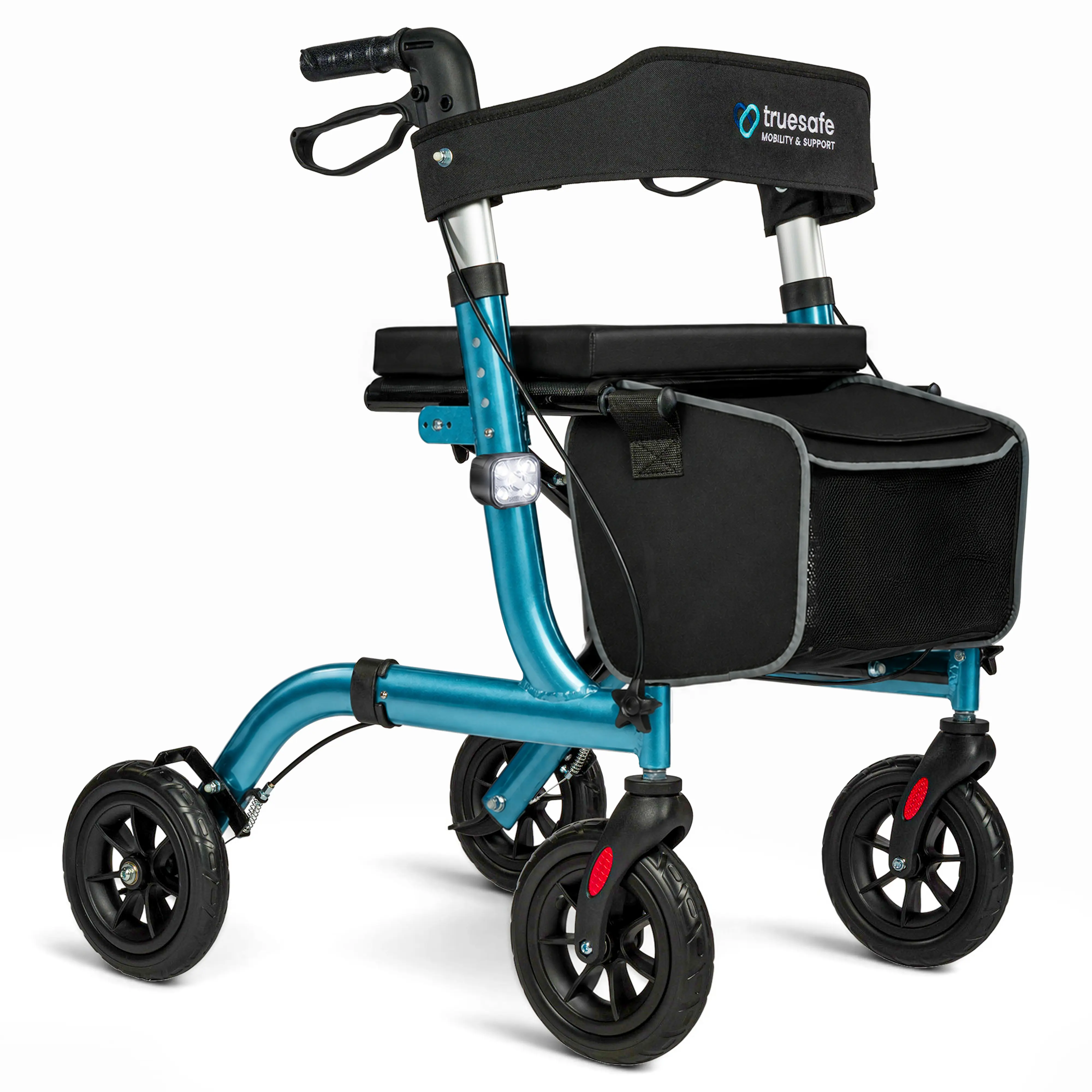 Rollator lichtgewicht en opvouwbaar blauw Truesafe